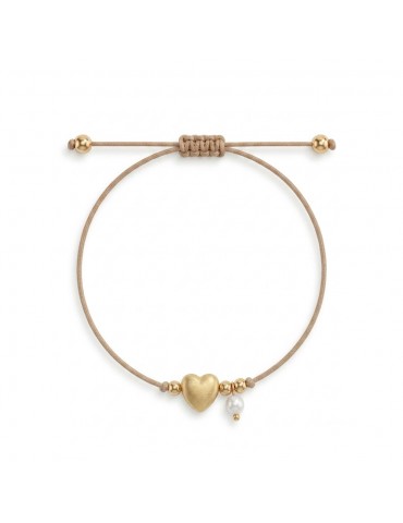 Pulseira algodão c/coração...